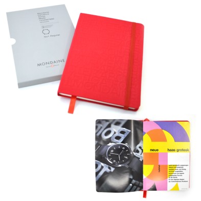 Fabric hard cover notebook -  Mondaine